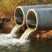 Discharge of sewage into a river. Picture: Getty Images