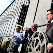 Opening of Scott Cinemas at Northgate Yard, Bridgwater - Zac Tucker [General Manager ; Scott Cinemas], Alan Bradford [Chairman ; Sedgemoor District Council] and Mark Williams [Scott Cinemas South West]. All pictures: Newsquest staff