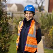 WIC Syd Atifeh in the frame. Barratt David Wilson Homes celebrates Women in Construction Week 2023.