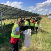 A group of year six children from St John’s Church of England primary school enjoyed a trip to New Rendy Solar farm.