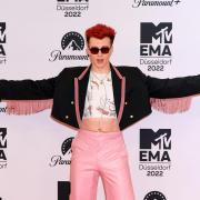 Jack Saunders attending the MTV Europe Music Awards 2022 held at the PSD Bank Dome, Dusseldorf.