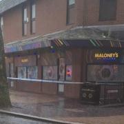 A police cordon outside Maloney's bar after the assaults on May 23