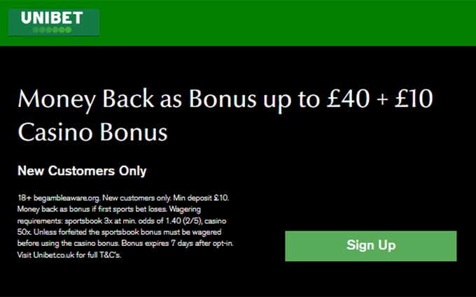 Unibet promo code and sign-up offer