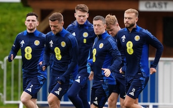 Scotland's Andy Robertson trains with squad/Scotland at Euro 2024: Fixtures, group, full schedule and latest odds