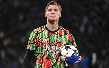 Jack Porter of Arsenal before the UEFA Champions League 2024/25 League Phase MD1 match between Atalanta BC and Arsenal FC at Stadio di Bergamo on September 19, 2024 in Bergamo, Italy