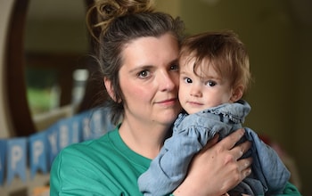 Rebecca Moss with her daughter Harper