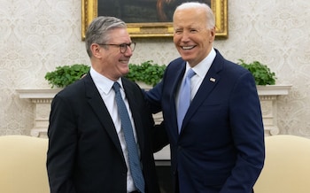 Keir Starmer and Joe Biden meet in Washington DC