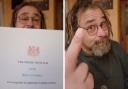 Scots comic Bruce Fummey shared a video of his response to Downing Street's Burns Night invitation