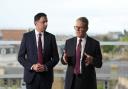 Anas Sarwar pictured with Keir Starmer in Edinburgh