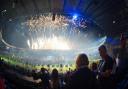 Fireworks at the Commonwealth Games closing ceremony in 2014