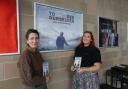 Director Jane McAllister, left, in front of the To See Ourselves poster