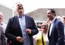 Blair McDougall pictured with Anas Sarwar in Clarkston, East Renfrewshire