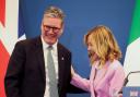 Keir Starmer met with Giorgia Meloni in Rome on Monday