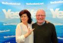 Dennis Canavan with Elaine C Smith during the 2014 referendum campaign