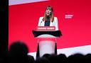 Deputy Prime Minister Angela Rayner speaking at the Labour Party Conference in Liverpool