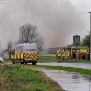 Firefighters tackled the blaze for a third night