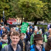 Scottish Greens at a climate march in Edinburgh
