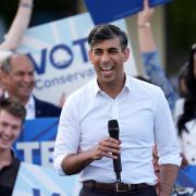 Rishi Sunak in Cambridge on the election campaign trail