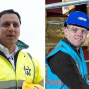 Scottish Labour leader Anas Sarwar (left) and outgoing Scottish Tory leader Douglas Ross