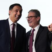 Keir Starmer and Ansa Sarwar in Edinburgh following the General Election