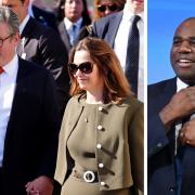 Prime Minister Keir Starmer and his wife Victoria, and Foreign Secretary David Lammy