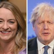 Laura Kuenssberg (left) has said she will be interviewing Boris Johnson on BBC One in a primetime slot