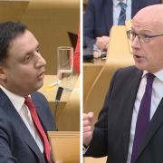 John Swinney and Anas Sarwar clashed on the NHS as the First Minister ripped into Labour's 'austerity'