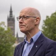 First Minister John Swinney was in Glasgow on Saturday to launch a new independence leaflet