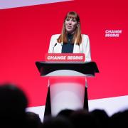 Deputy Prime Minister Angela Rayner speaking at the Labour Party Conference in Liverpool