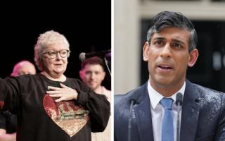 Janey Godley has taken aim at Rishi Sunak after his election announcement