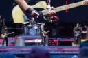 Bruce Springsteen plays through the rain at the Stadium of Light, May 22, 2024. Photo by Dave Lawrence