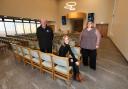 Construction site manager Steve Trewhitt; project manager Rebecca Robson and cemeteries and crematorium manager Julie Cooper.