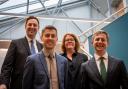 Tees Valley Mayor Ben Houchen with Prof Dame Julia King, Baroness Brown of Cambridge, a Senior Adviser to Holtec, Gareth Thomas, Holtec Director, and Will Murray Associate Director at Bradshaw Advisory