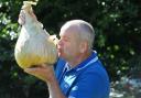 Stephen Purvis, from Murton, near Seaham, won the coveted giant onion competition with his 7.6 kg (16.755 lb) specimen