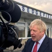 Boris Johnson at Sedgefield Cricket Club