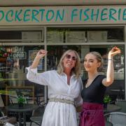 Cockerton Fisheries owner Samantha Todd and Vanessa Boggon manager