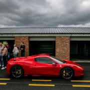 Croft Circuit held their first ever supercar day yesterday showcasing high-performance vehicles Credit: SARAH CALDECOTT