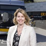 North East Mayor, Kim McGuinness, at South Shields bus and Metro interchange