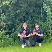 Matt Wright with Harley, Jason Smallridge with Willow