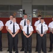 The new recruits were welcomed to the service on Monday.