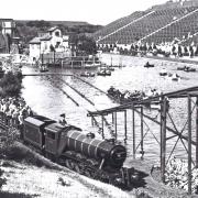 After coming to Scarborough by train, what more could you want than another railway journey, this time on a miniature railway. The North Bay Miniature Railway opened in 1931 and was so popular that this engine, Triton, was added in 1932. On its