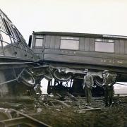 The result of the 1926 trainwreck of the Flying Scotsman at Cramlington