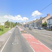 Commercial Street in Cornsay Colliery.