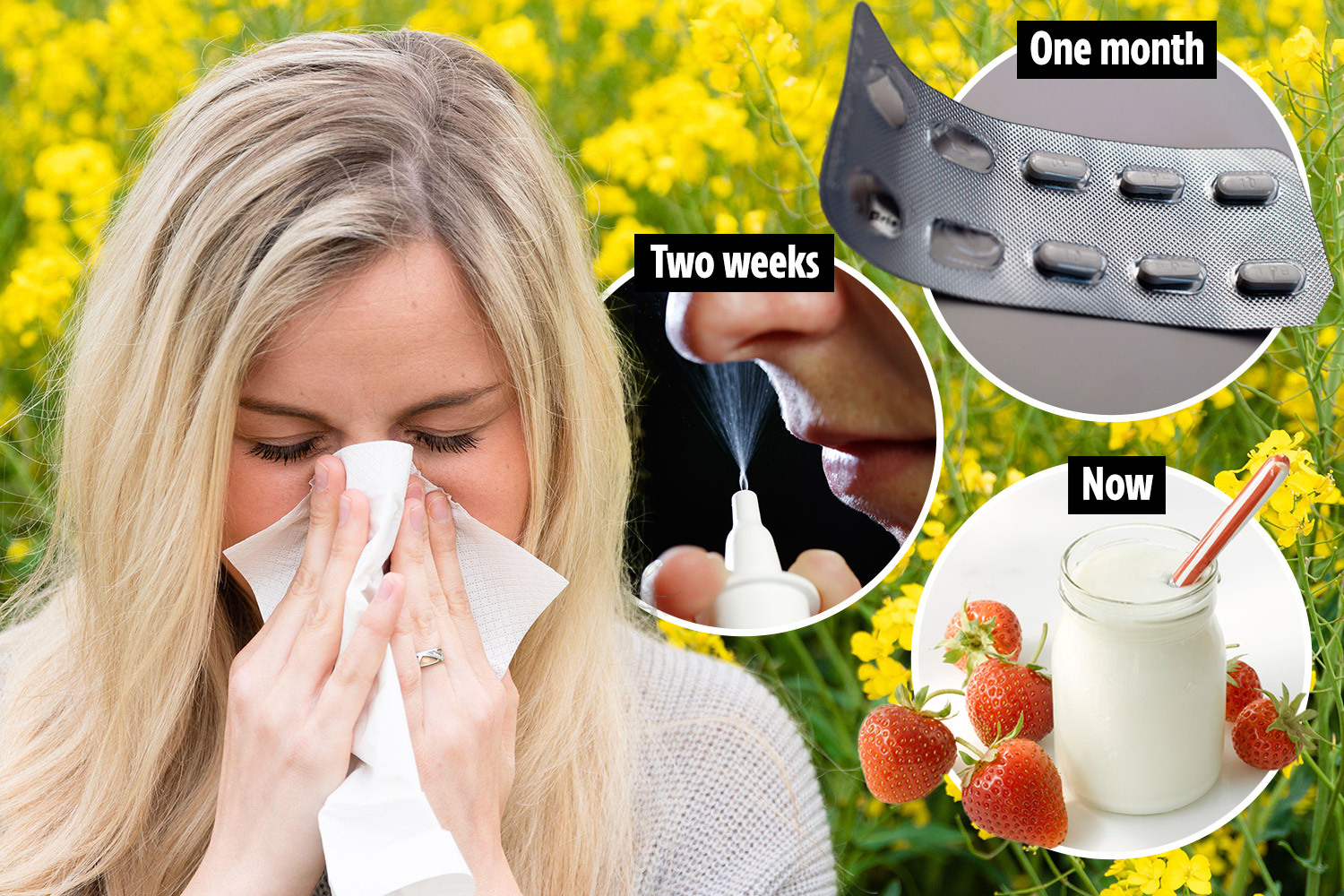 Prepare for hay fever season now and build up your defences two to four weeks before your symptoms start