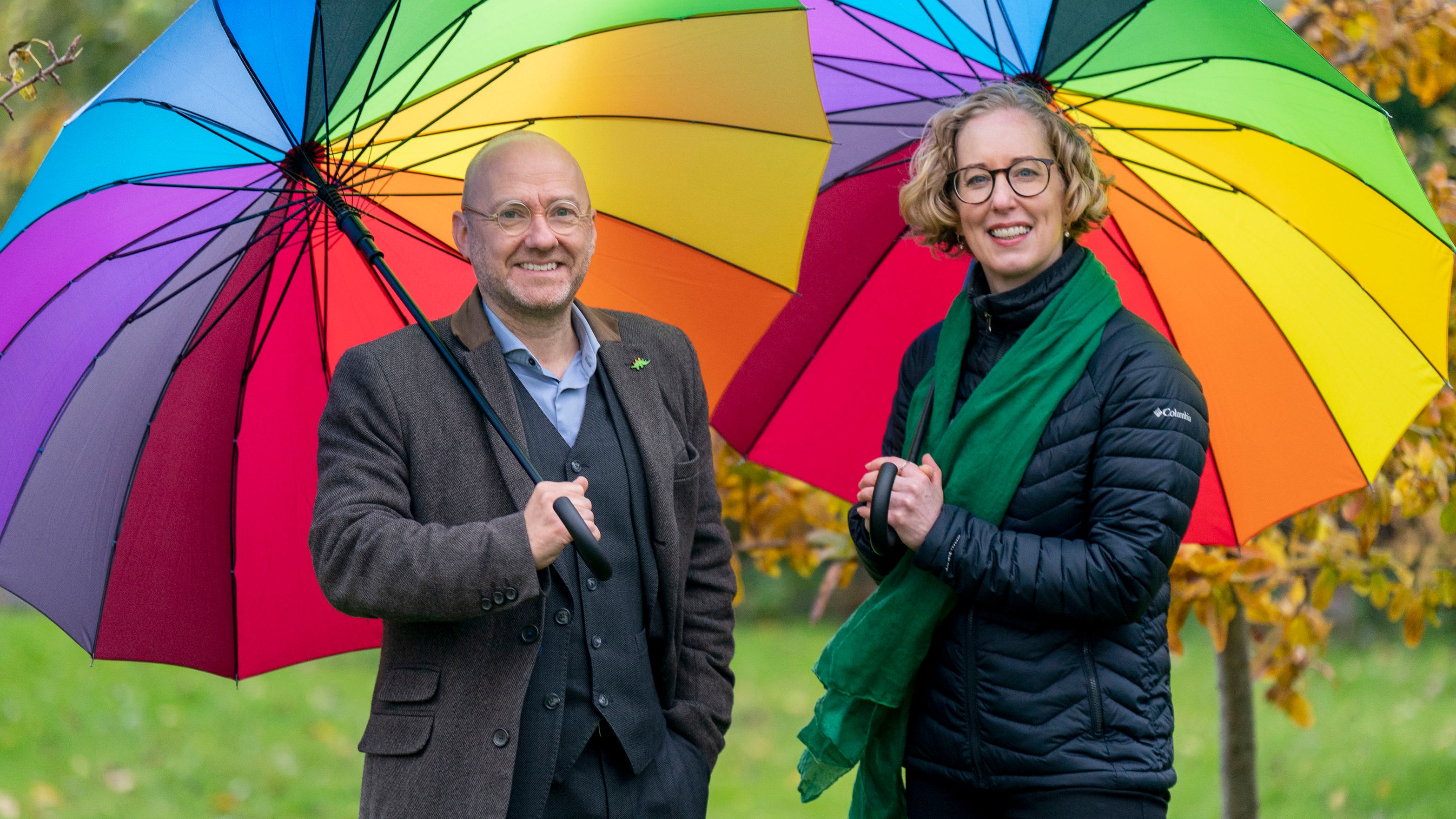 Patrick Harvie and Lorna Slater, the Scottish Green leaders, have faced an internal revolt over women’s rights