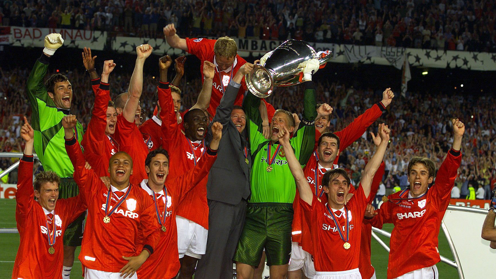 99 follows Manchester United’s treble-winning season of 1998-99