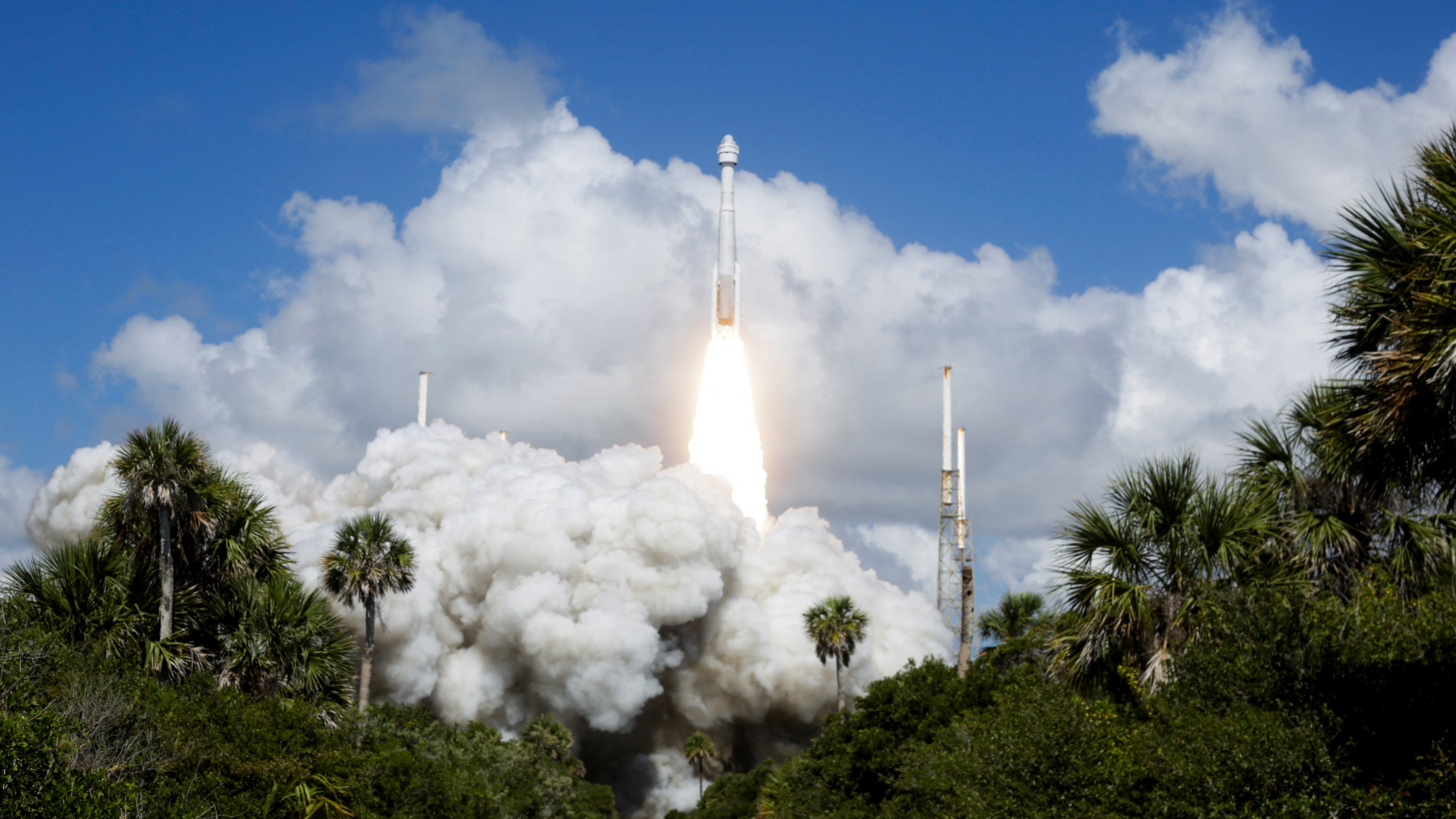 The spacecraft lifts off from Cape Canveral, Florida on a mission to the International Space Station