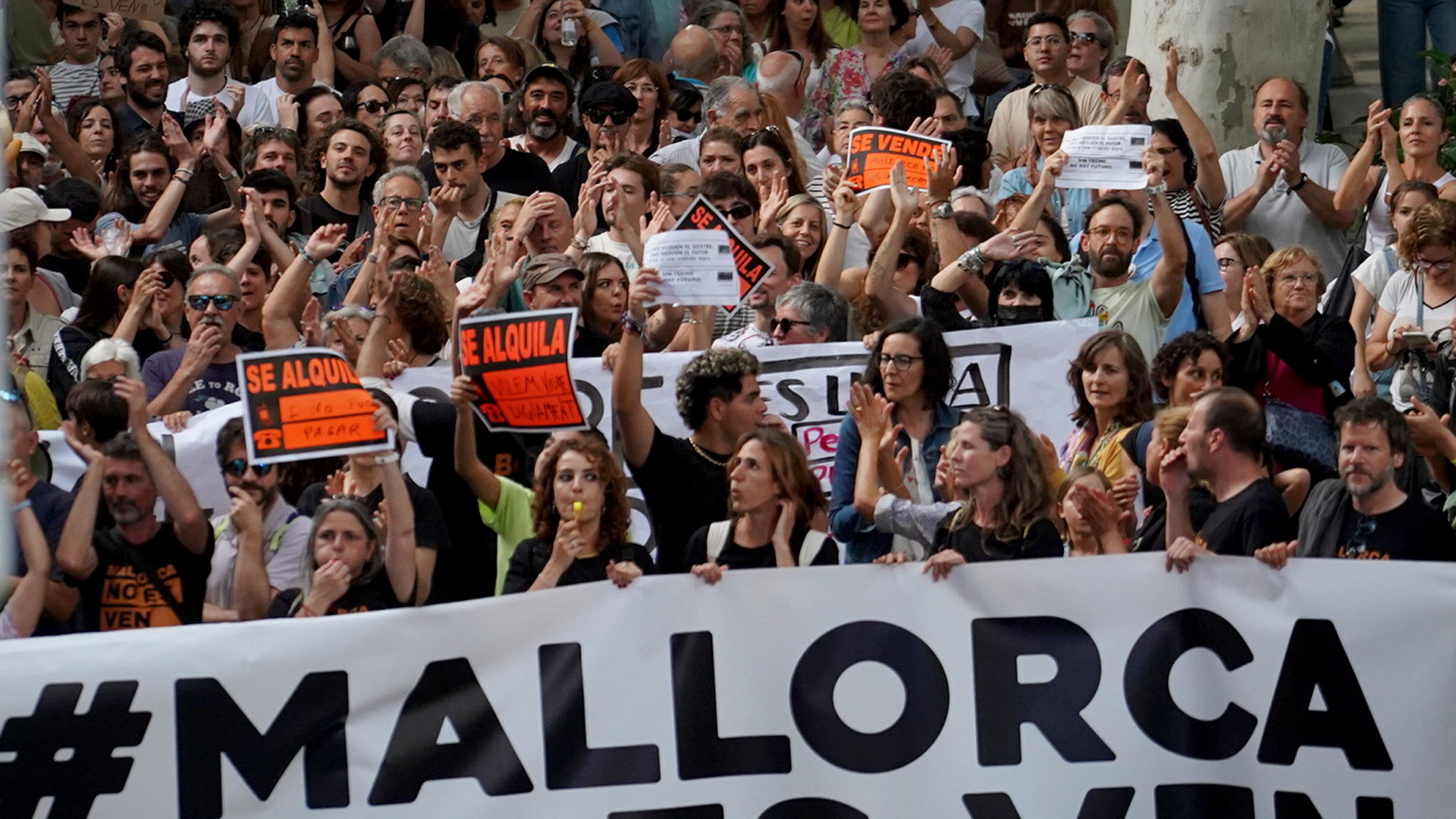 Demonstrations against the amount of tourism in Mallorca have been growing, with thousands protesting