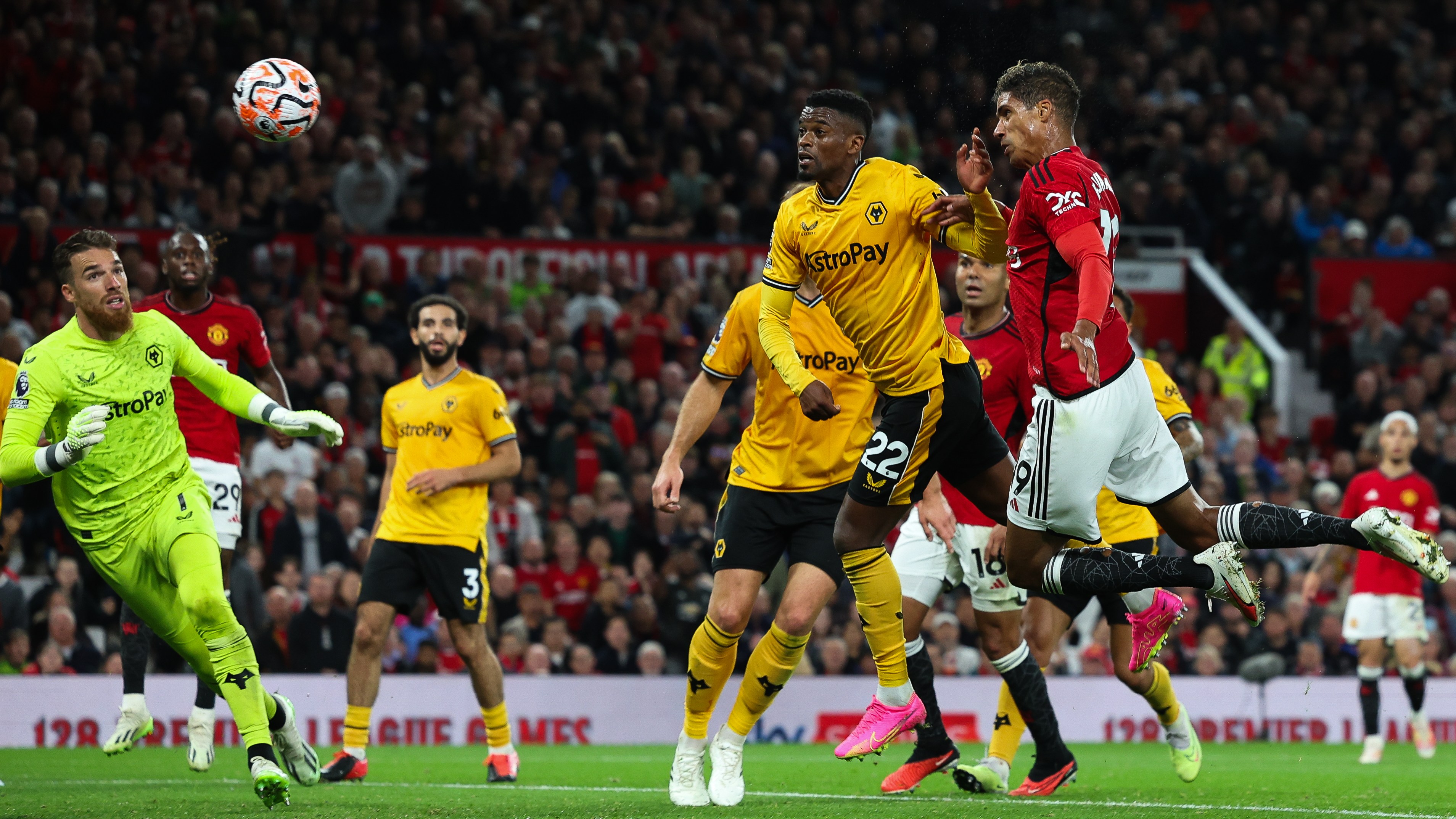 Raphaël Varane, pictured scoring against Wolverhampton Wanderers in August, showed moments of class for Manchester United. However, his three years at Old Trafford were also plagued by injuries