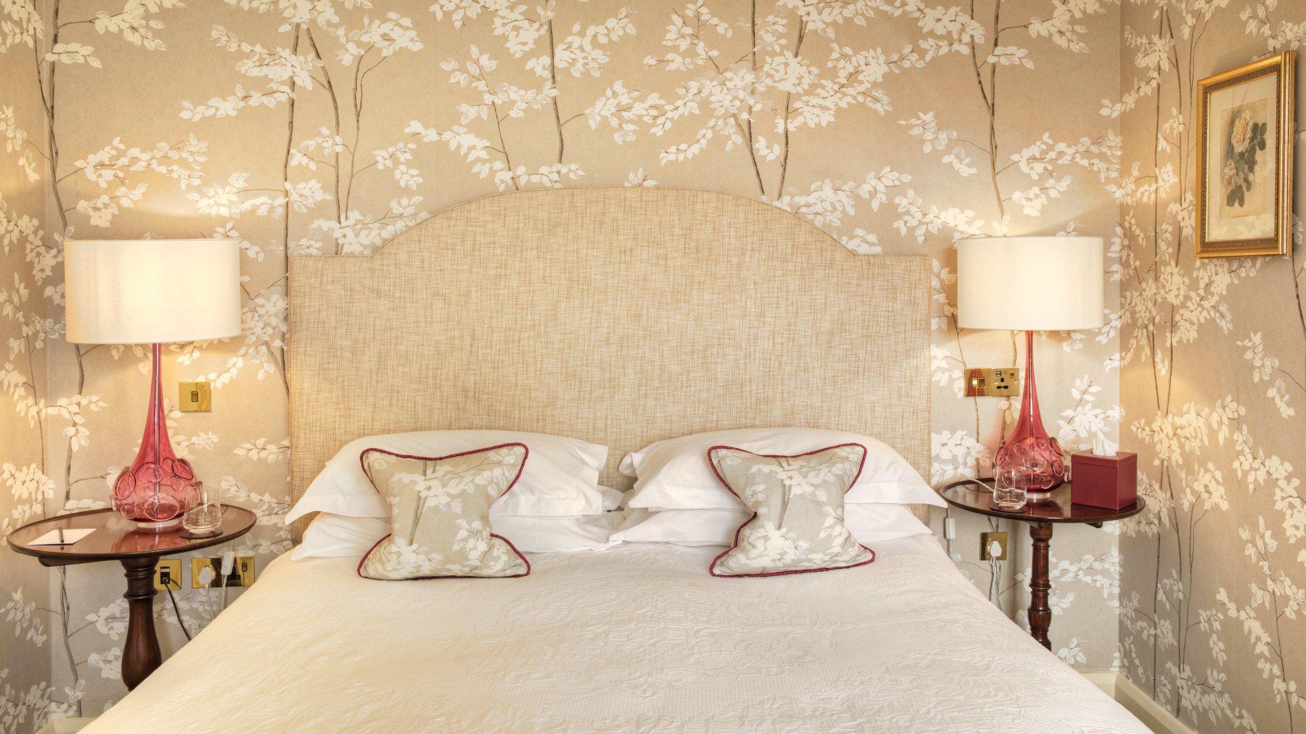 Each of Gravetye’s refined bedrooms look out over the gardens